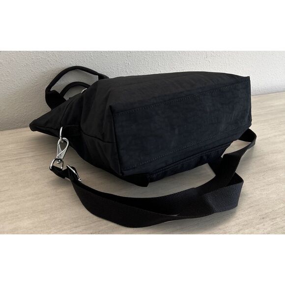Kipling KI9452 Women’s Black Eleva Convertible Crossbody Tote Bag - Picture 8 of 11